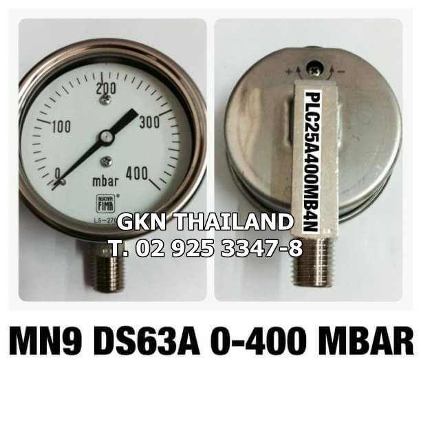 Pressure Gauge Nuova Fima 0-400 MBAR